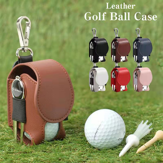 Leather Golf Small Ball Bag Accessory