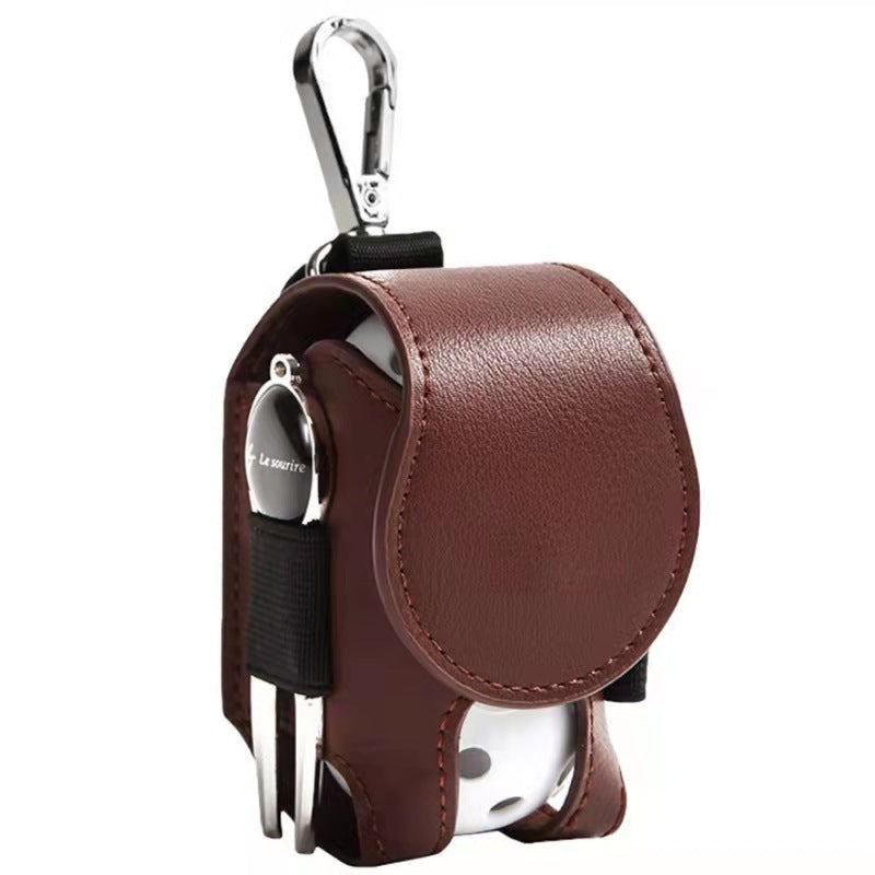 Leather Golf Small Ball Bag Accessory